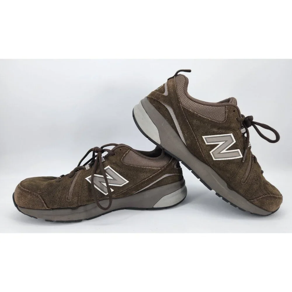 New Balance 608v5 Men's Size 10.5 2E Athletic Comfort Shoes Brown Suede